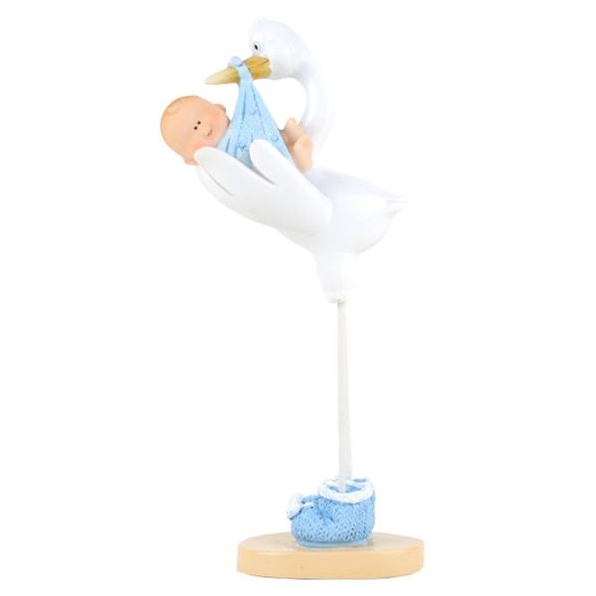 Hovedbilde Baby Blå og Stork, 15cm