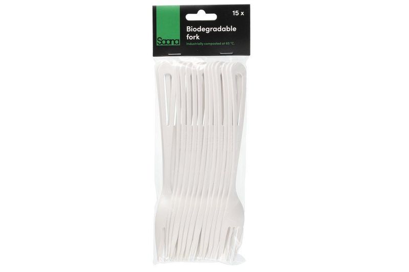 Engangs Gaffel BIO, 15stk