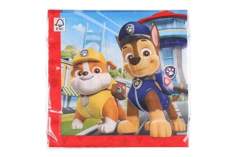 Servietter Paw Patrol 33x33cm