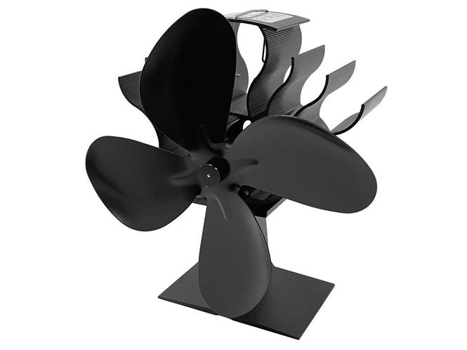 Hovedbilde Ecofan ovnsvifte sort 4 blader