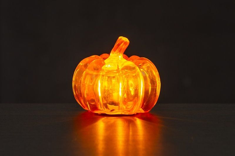 Gresskar med LED lys 7cm