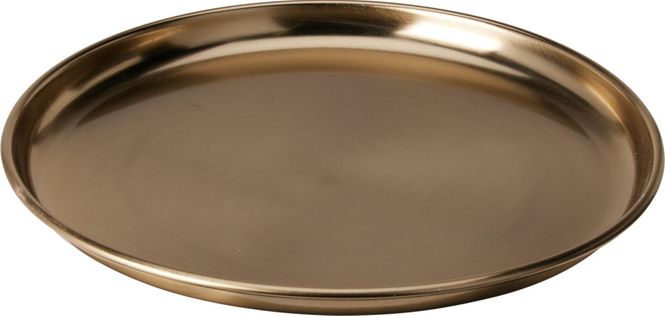 Hovedbilde Lysfat metall gull 28cm