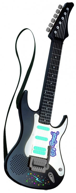 Elektrisk Rockegitar sort