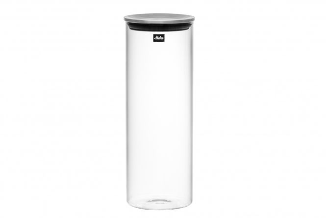 Hovedbilde Glasskrukke med metall lokk 1.55L, H:22cm