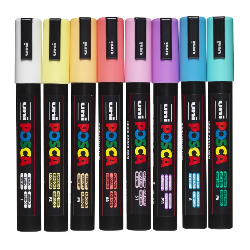 Posca PC-5M Soft colors 8pk