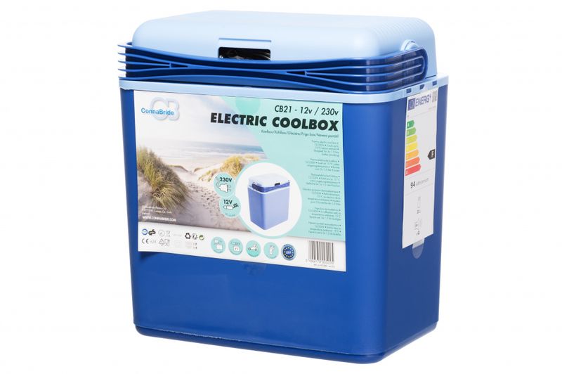 Kjølebag elektrisk blå 12V/230V 21L