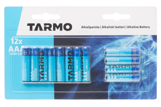 Hovedbilde Batteri Tarmo AAA 12pk