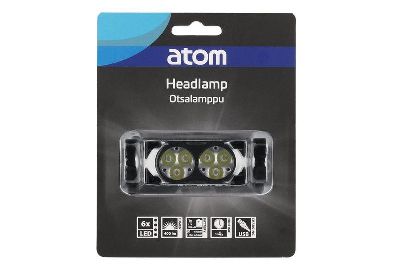 Hodelykt oppladbar USB