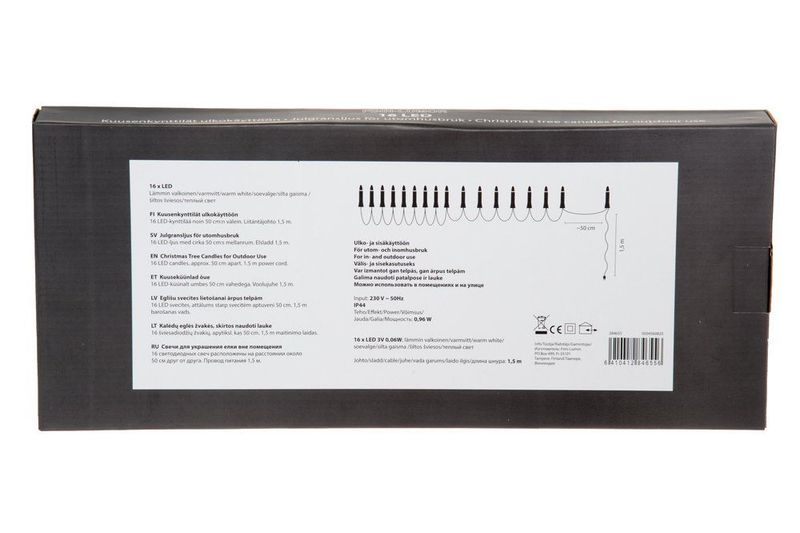 Juletrelys hvit LED