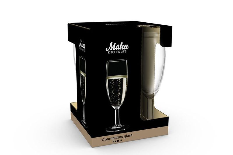Maku Champagneglass 16cl 4pk