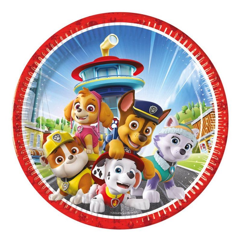 Papptallerken Paw Patrol 23cm 8pk
