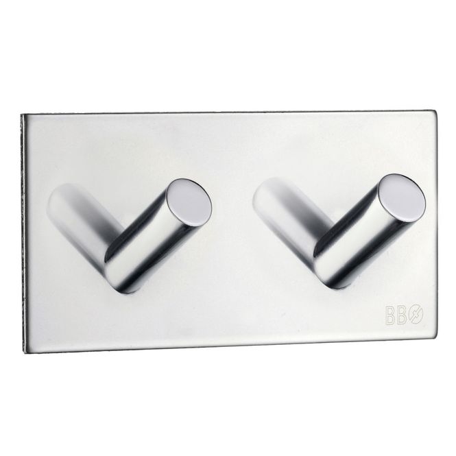 Hovedbilde Kroklist dobbel selvklebende Chrom