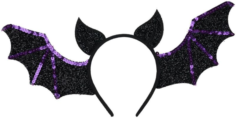 Diadem flaggermus/paljetter