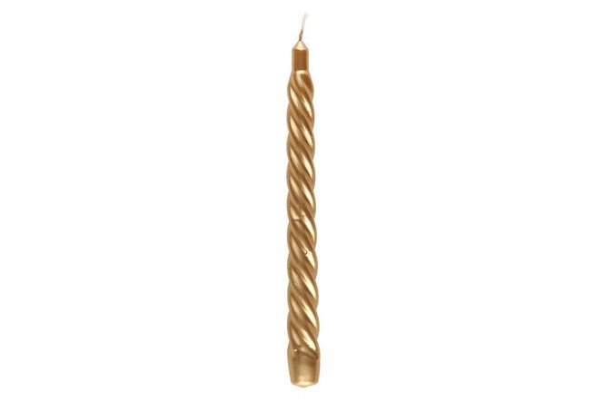 Hovedbilde Kronelys spiral gull 23cm