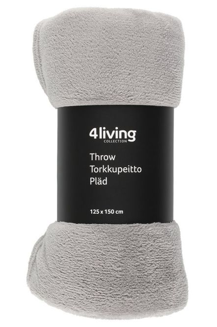 Hovedbilde Fleecepledd 125x150cm lys grå