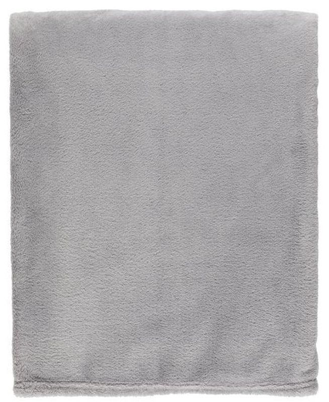 Fleecepledd 125x150cm lys grå