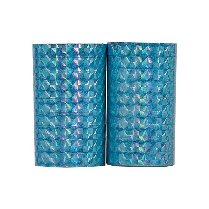 Hovedbilde Serpentiner holografisk lys blå 2pk