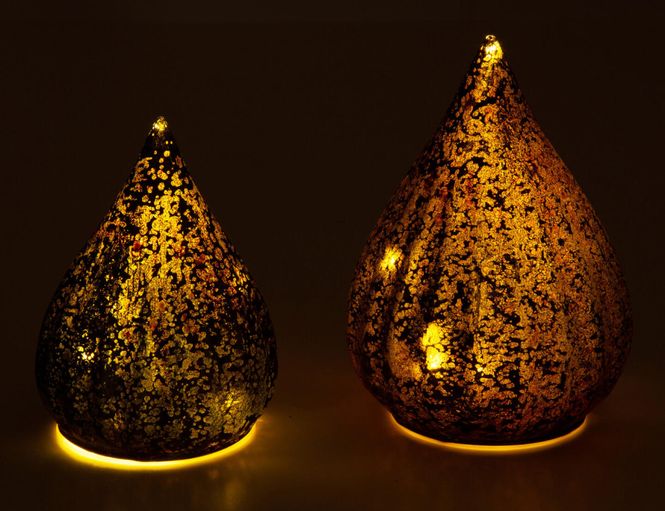 Hovedbilde  Dråpe LED matt grønn 10x13,5cm