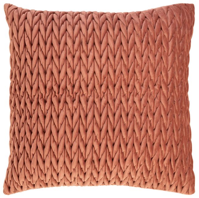 Hovedbilde Putetrekk velur flettet amber 45x45cm