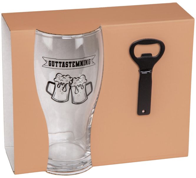Hovedbilde Ølglass med åpner Guttastemning