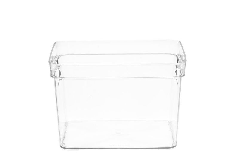 Oppbevaringsboks med lokk blank 4.5L