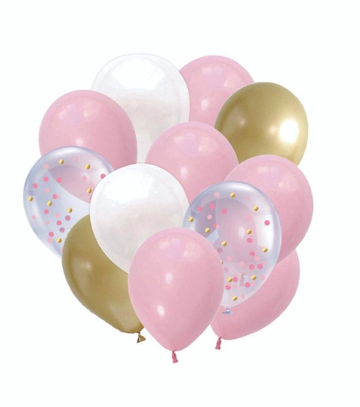 Ballonger med konfetti 24stk