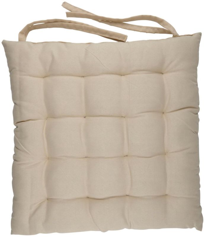 Stolepute 40x40x6cm Beige