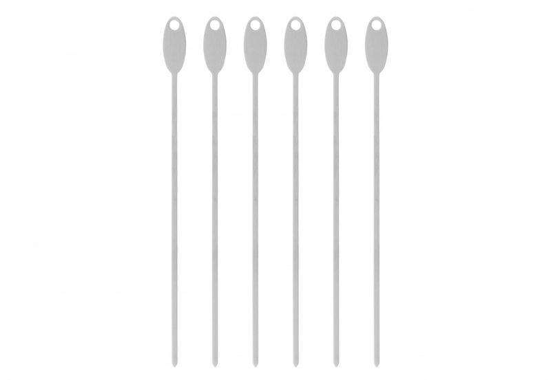 Grillspyd 6pk 30cm rustfritt stål