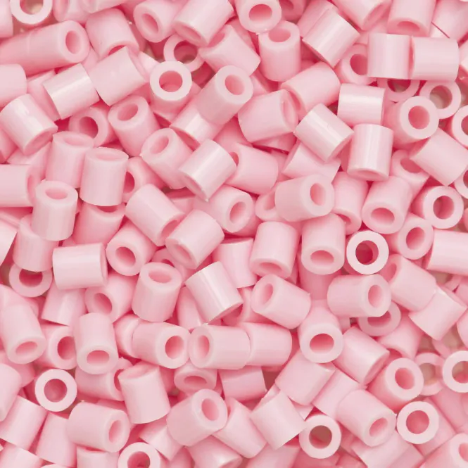 Hovedbilde Rørperler Midi 1000 stk. pastellrosa