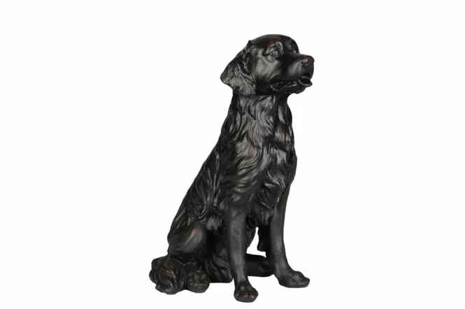 Hovedbilde Hund Golden Svart/Brun Poly 16x11x20cm