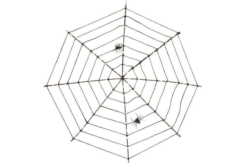 Edderkoppnett LED varmhvit Ø: 80cm