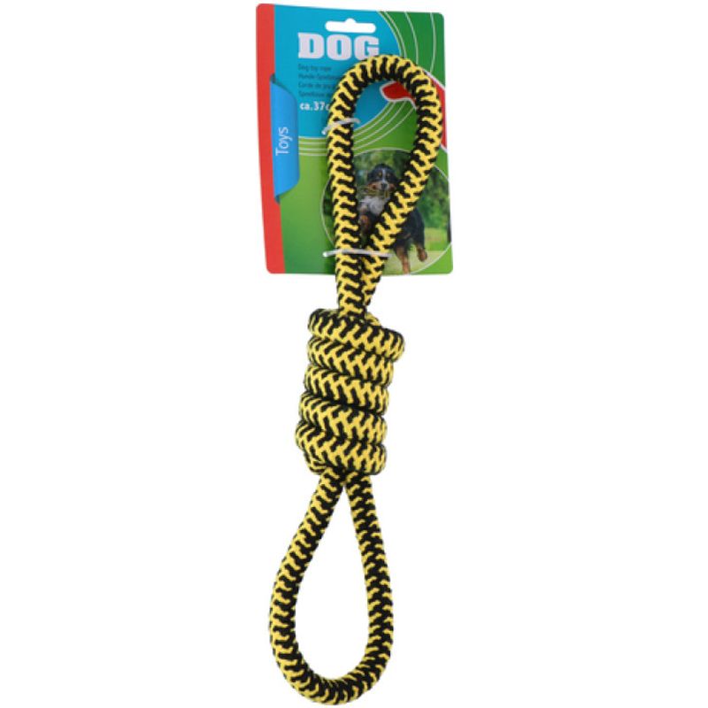 Hundeleke tau med knute 37cm