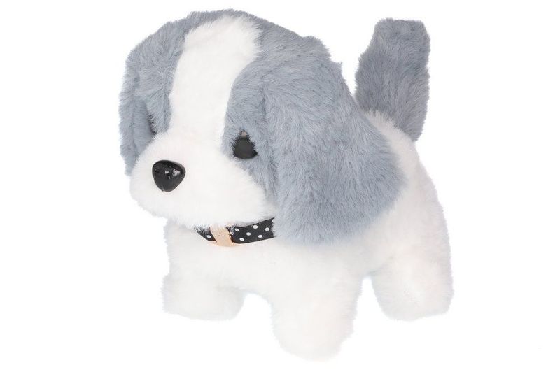 Hund som går og logrer H:13.5cm