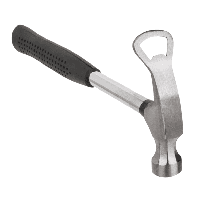 Hammer med flaskeåpner