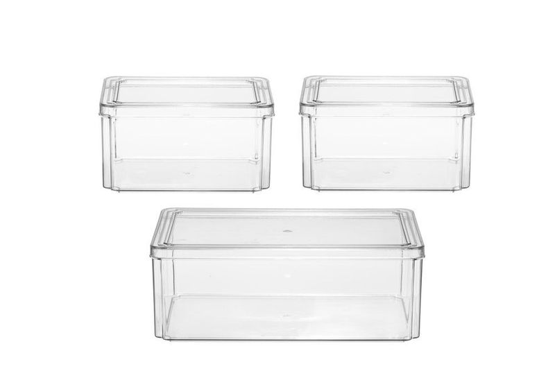 Oppbevaringsbokser 3pk
