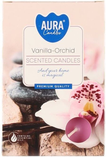 Hovedbilde Duftlys telys Vanilje-Orkidé 6pk