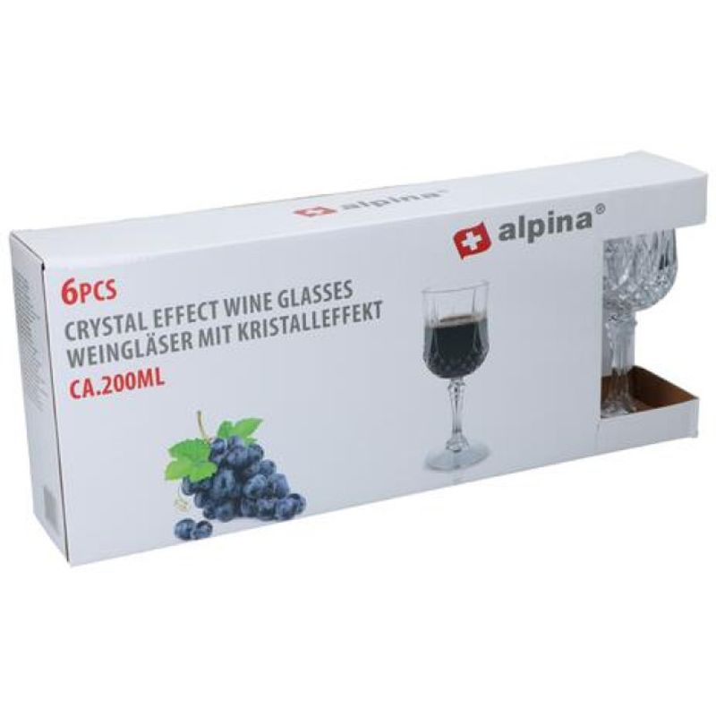 Vinglass i plast 6pk