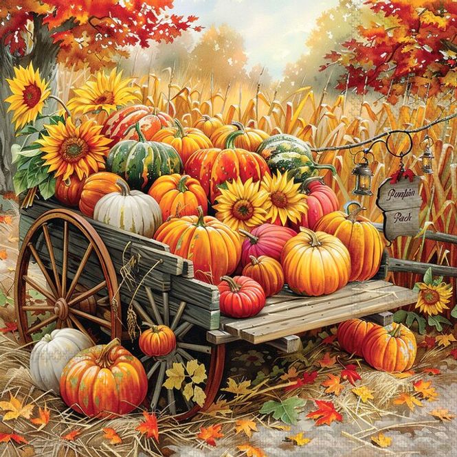 Hovedbilde Lunsj servietter Pumpkin Harvest